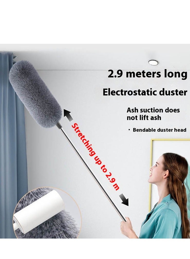 Beauenty Retractable feather duster, Duster household cleaning artifact tools cleaning sanitary artifact car dust duster - Image 4
