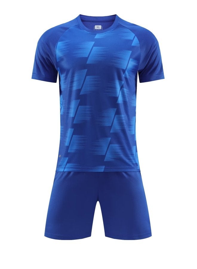 New Football Uniform Suit Boys And Girls Compeion Training Team Uniform Children Adult Quick-drying Short-sleeved Sports Jersey
