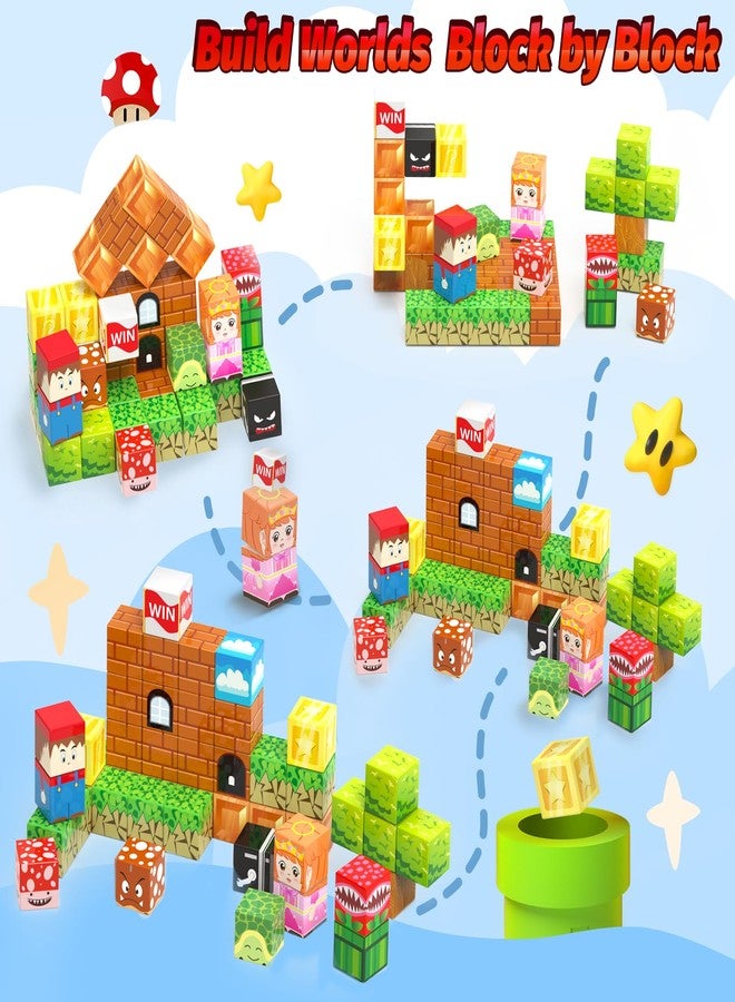 DANIUBE Mini Magnetic Blocks for Kids, 45PCS - Image 3