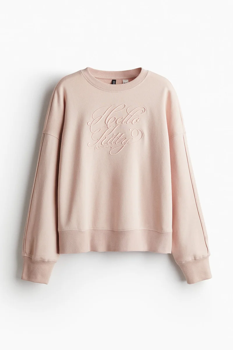 H&M Oversized Printed Sweatshirt