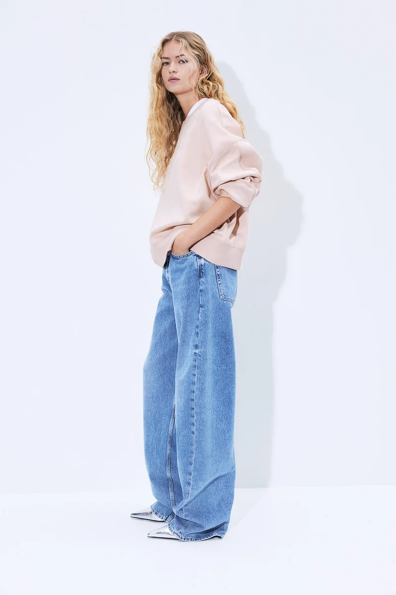 H&M Oversized Printed Sweatshirt