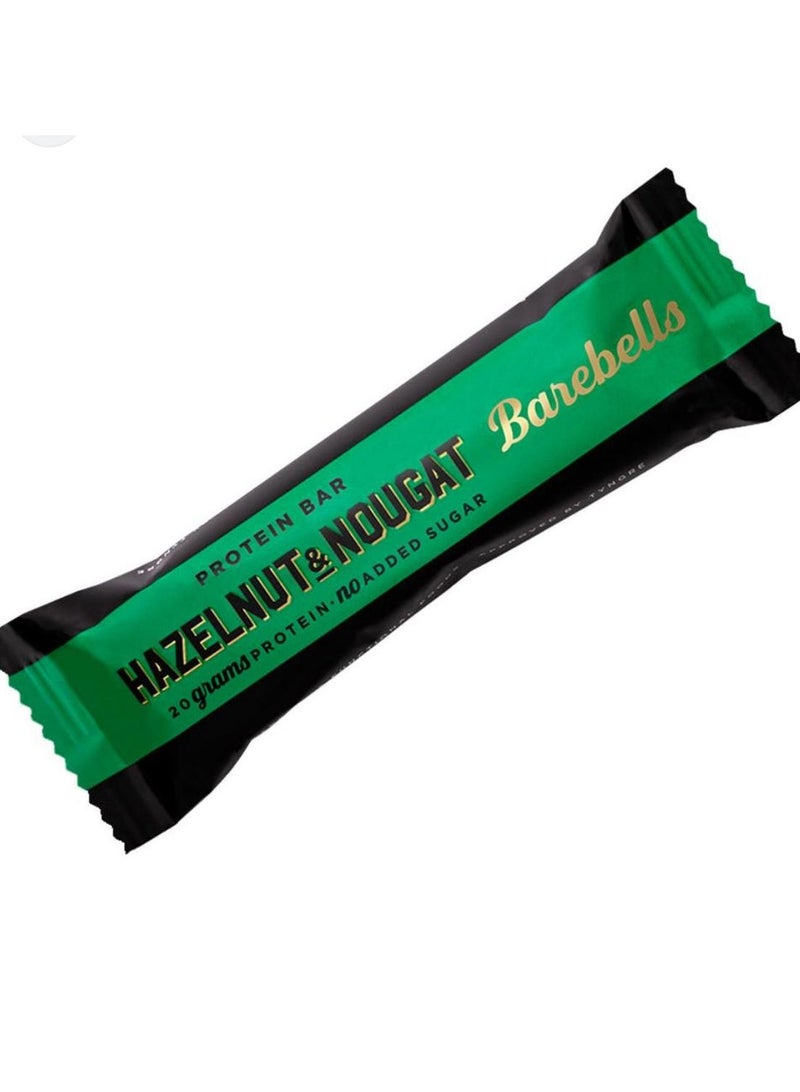 Barebells Hazelnut & Nougat High Protein and Low Carb Bar, 12 x 55g (1,94 oz) Low Sugar Snack Protein Bar with 20g protein - Image 3