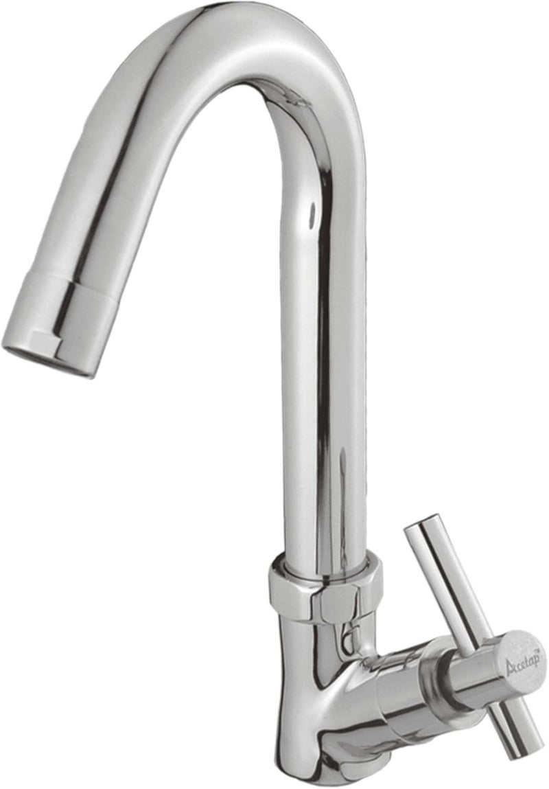 Acetap Brass Swan Neck Sparrow Series Chrome Plated With Wall Flange - Image 1