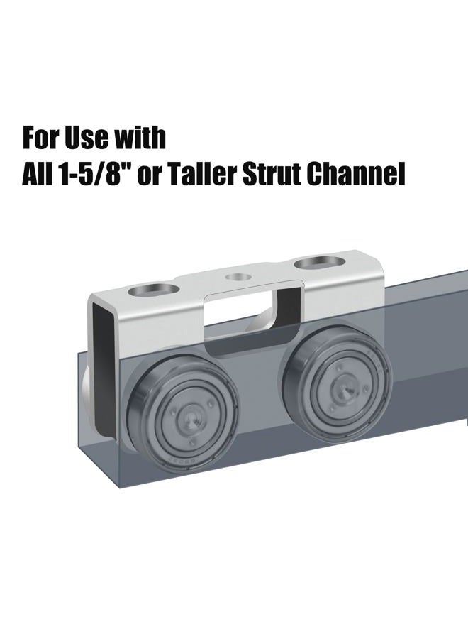 FBULWSEC P2750-EG Trolley Assembly 4 Wheel Light Duty for Use with All 1-5/8" P1000, P1001, P5000, P5001, P5500, P5501 or Taller Strut Channel, Unistrut, Superstrut (4PACK) - Image 3
