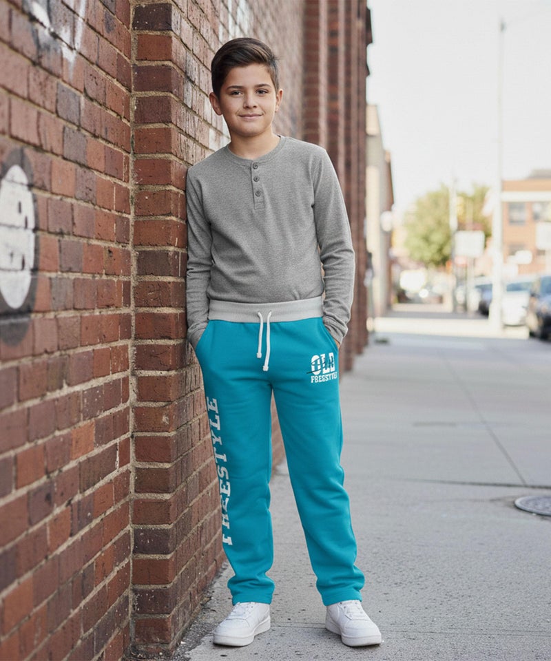 KYDA KIDS® Boy's Cotton Printed Regular Fit Track Pants - Pack of 3(KK_Old_Village_Trackpants-C2-11-12y,Multicolor) - Image 5
