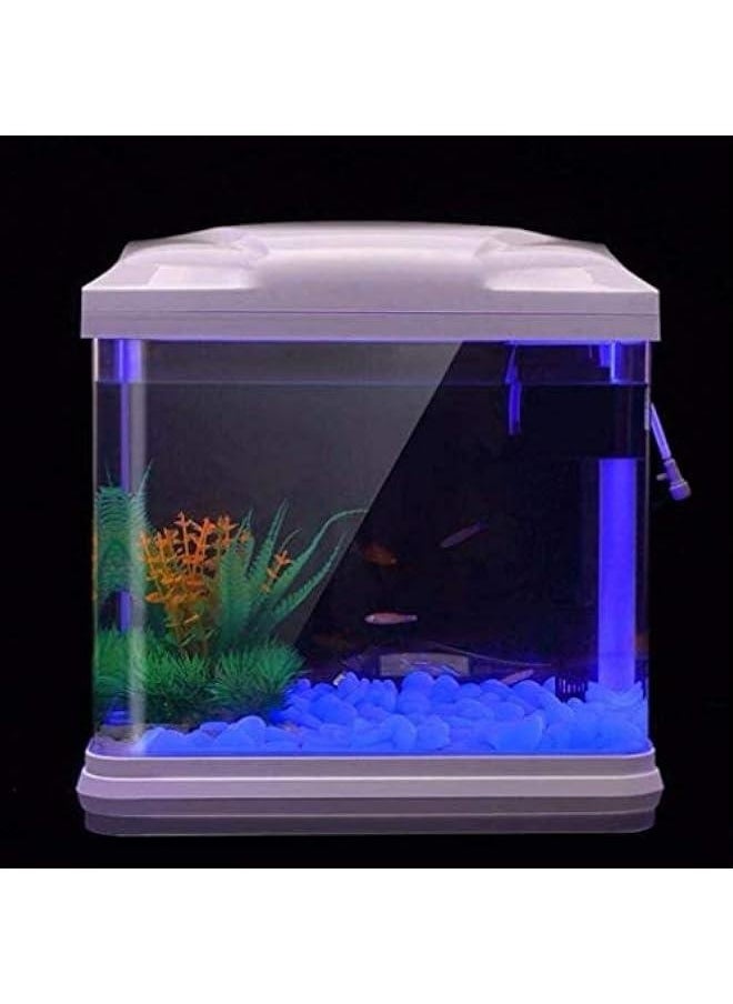 Generic Glow in The Dark Rocks Glow Pebbles Outdoor Bulk Blue Decorations Stones for Garden Fish Tank Aquarium Walkway Plant Pots (500, Blue)  - Image 2