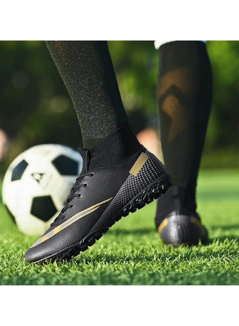 VUCATIN Men's Football Shoes Boy's Soccer Cleats Athletic Soccer Training Shoes High-Top Breathable Athletic Football Boots Indoor Outdoor Cleats Long nails and short nails are optional  - Image 3