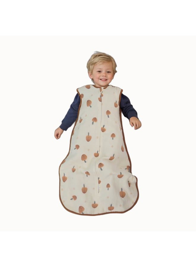 BLOOMSTAR Toddler Sleeping Sack Large (3-5T) - Muslin Cotton, Sleeveless Wearable Blanket, 0.8-1.0 Tog, Lightweight, 4 Seasons, Extra Long, Soft and Warm, 4 Layers - Image 2