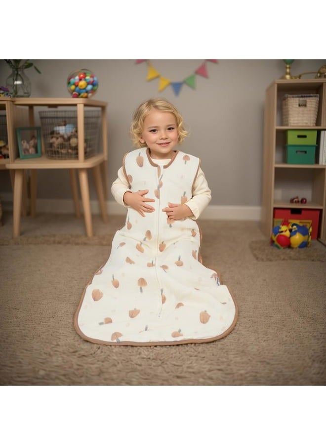 BLOOMSTAR Toddler Sleeping Sack Large (3-5T) - Muslin Cotton, Sleeveless Wearable Blanket, 0.8-1.0 Tog, Lightweight, 4 Seasons, Extra Long, Soft and Warm, 4 Layers - Image 4
