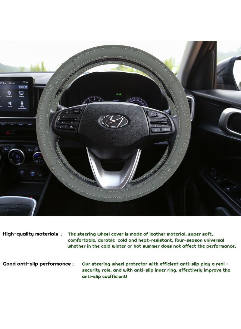 3XR Car Steering Cover Good Grip Steering Wheel Cover Decoration For Universal Cars 3XR-J2146 - Image 4