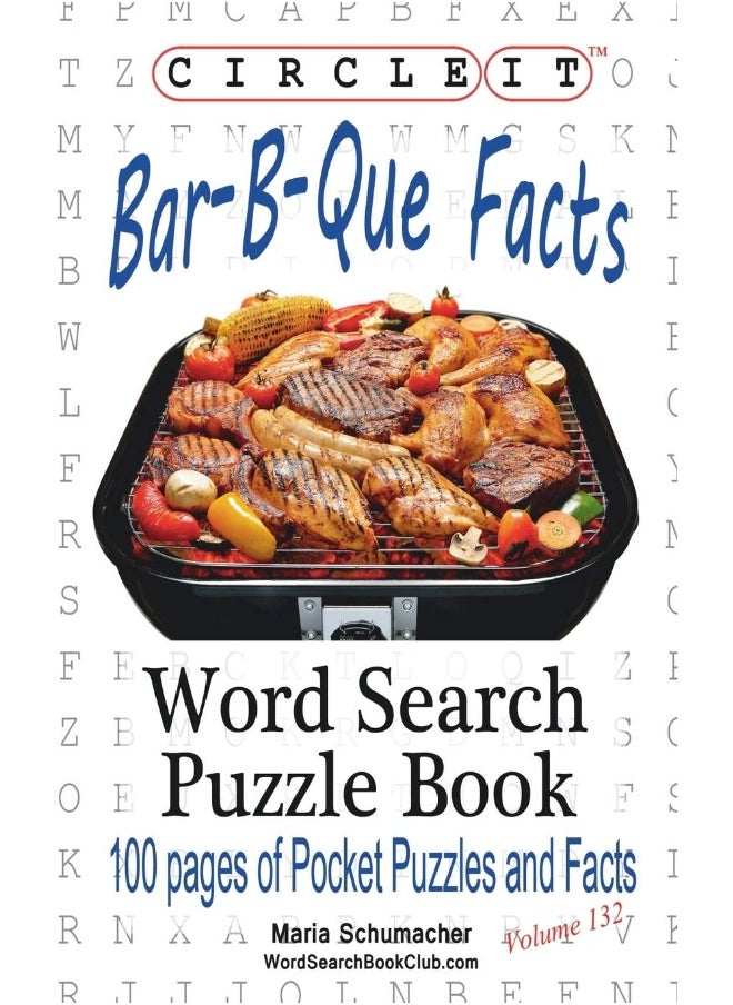 Circle It, Bar-B-Que / Barbecue / Barbeque Facts, Word Search, Puzzle Book  - Image 1