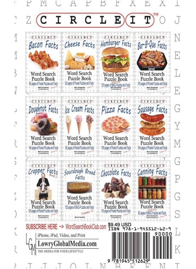 Circle It, Bar-B-Que / Barbecue / Barbeque Facts, Word Search, Puzzle Book  - Image 2