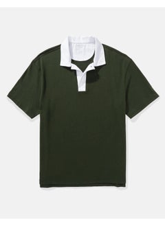 American Eagle AE Contrast Collar Polo Shirt  - Image 5