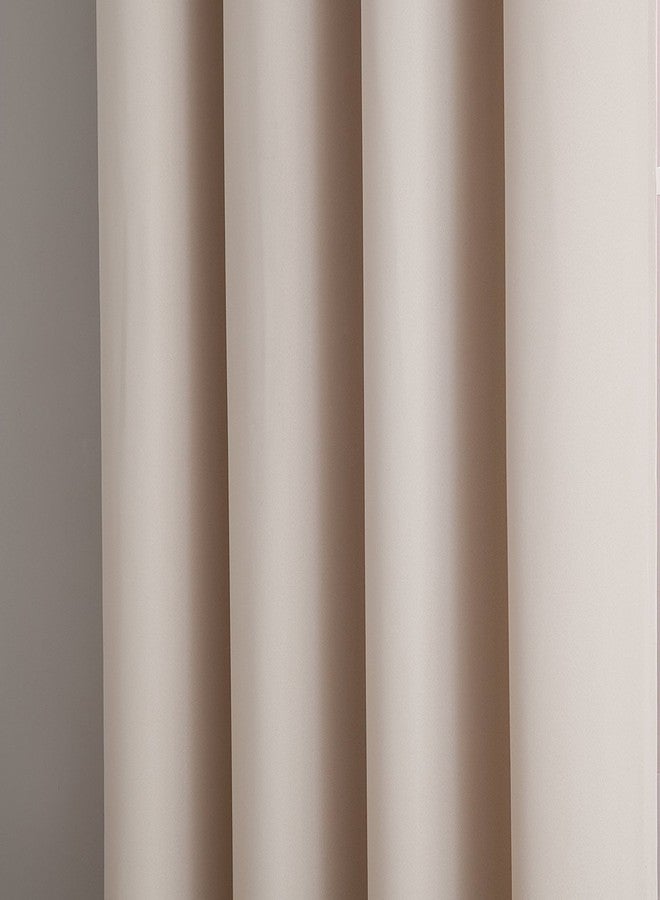 LINENZONE Ivory Beige Patio Curtain for Sliding Doors. Extra Wide Curtains for Patio Doors or Balcony (Nicole 102 x 96) - Image 3
