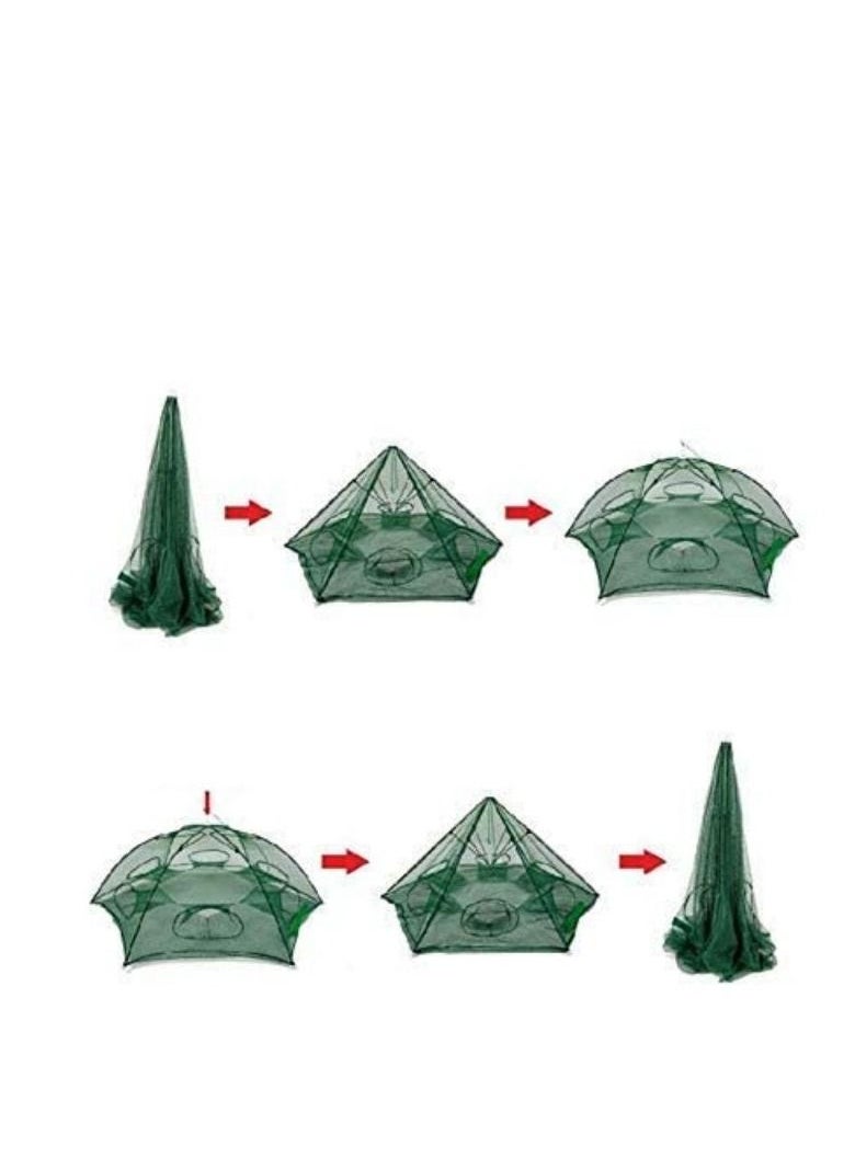 Generic - Hole Automatic Fishing Shrimp Trap Fishing Net Fish Shrimp Minnow Crab Baits Cast Mesh Trap - Image 1
