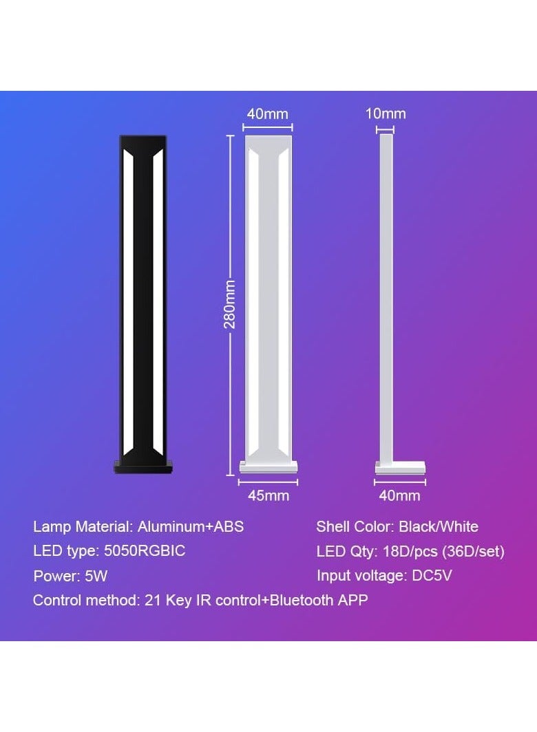 Zikra Smart LED RGB Ultra Slim Ambient Light, Metal Aluminium Housing with App Control and Music Sync Rhythm Mode, Warm Mood Lighting for Desktop Gaming, PC, TV, Room Decoratio - Image 4