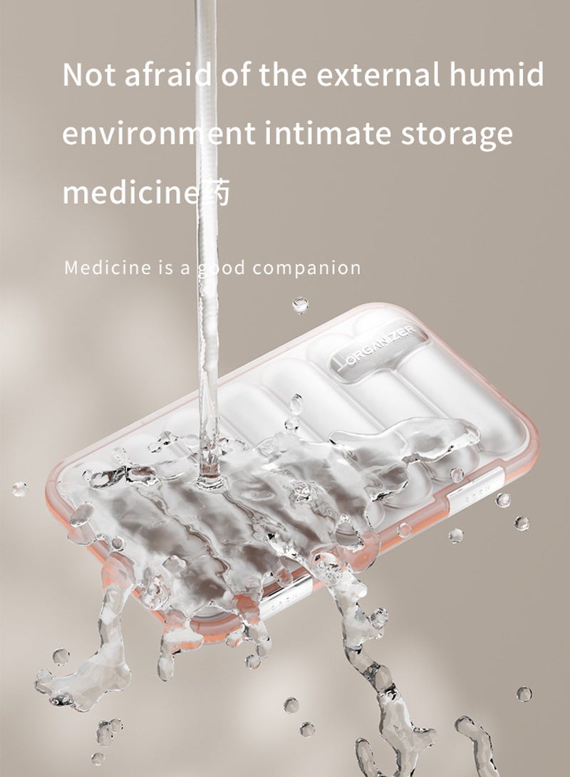 lebonaer Large Weekly Pill Organizer 4 Times a Day, 7-Day Pill Boxes AM PM, Big Compartments Pill Case for Fish Oils, Vitamin Holder Supplement (Blue) - Image 5