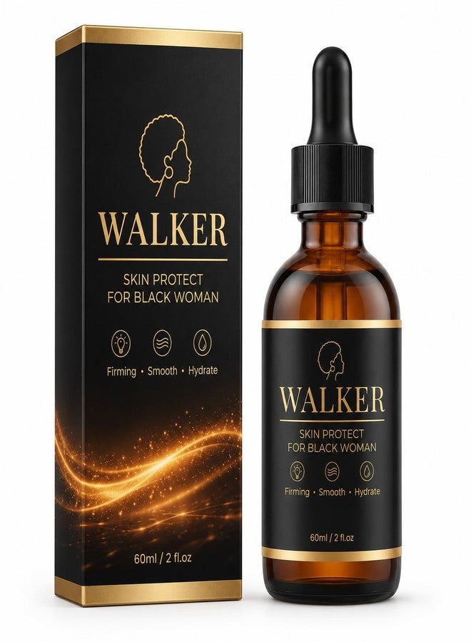 Bruiseweed Walker Skin Protect Serum, Walker Skin Protect for Black Women, Natural Firming Face Serum, Fills Wrinkles & Fine Lines, Lightweight Night Skin for all skin types, 60mL - Image 1