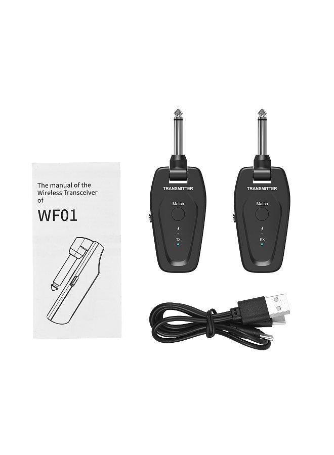 UHF Wireless Transmitter & Receiver Wireless System Rechargeable Audio TX and RX 6.35mm Plug 50M Transmission Range  - Image 5