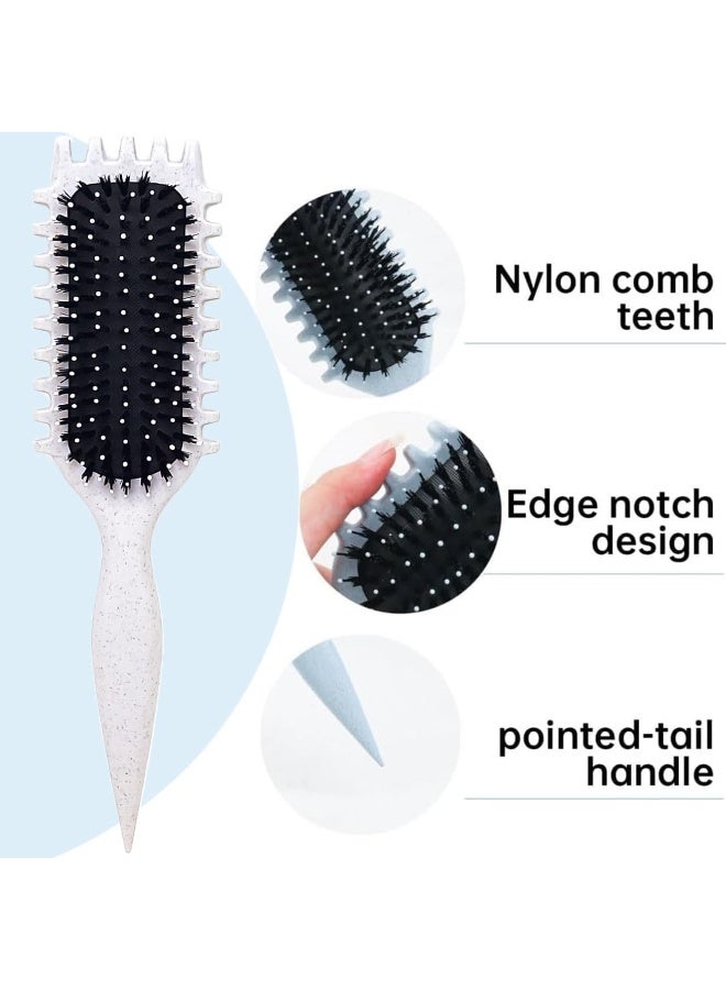 KIKI Brush, Curly Hair Brush Styling, Wet & Dry Detangler Hair Brush, The Essential Tool For Shaping & Styling Your Curls - Image 2