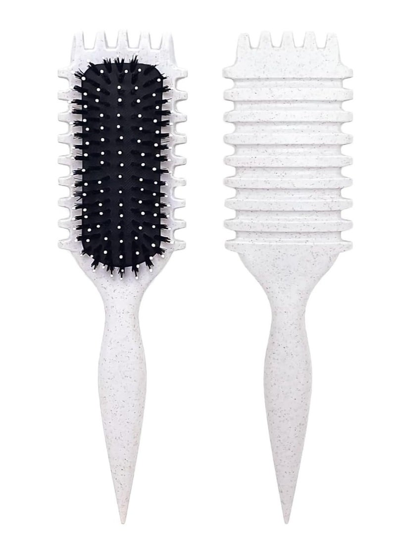 KIKI Brush, Curly Hair Brush Styling, Wet & Dry Detangler Hair Brush, The Essential Tool For Shaping & Styling Your Curls - Image 1