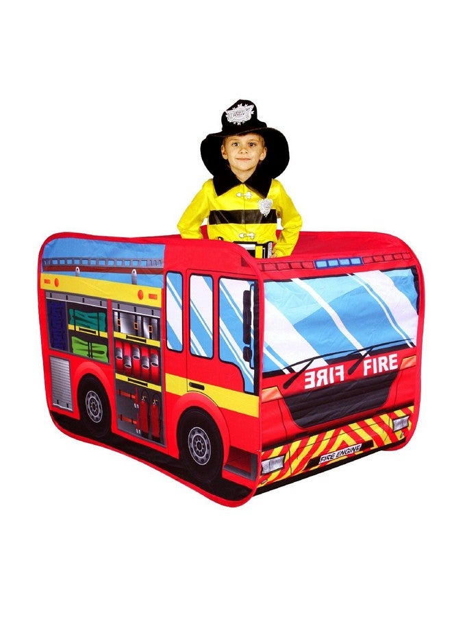 Fire Engine Truck Pop-up Play Tent Kids Pretend Vehicle by POCO DIVO