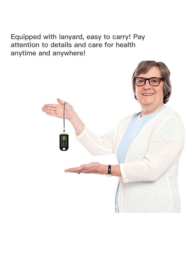 Fingertip Pulse Oximeter Blood Oxygen Saturation Monitor Heart Rate Detection