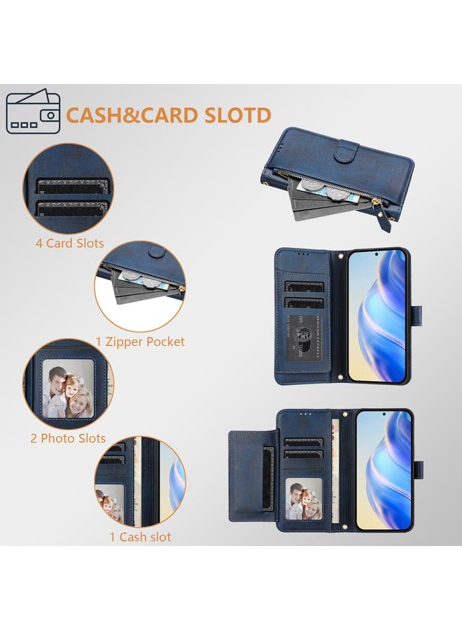 اس-توب جراب لهاتف iPhone 15 Pro مزود بفتحات بطاقات متعددة وسحاب ومحفظة جلدية لهاتف iPhone 15 Pro - Image 4