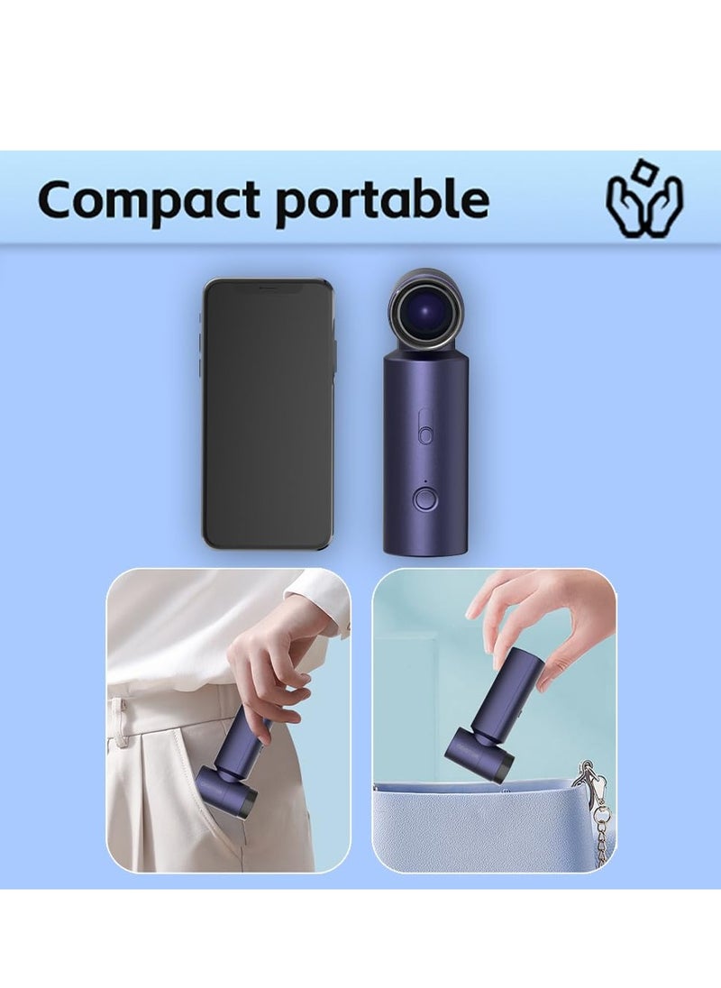 SYOSI Jet Dry Blower 80000RPM Portable Electric Air Duster Super Jet Fan with 4 Gears Adjustable 4500mAh Type C Rechargeable Cordless Air Blower for Car Keyboard Camping Inflation and BBQ Blue  - Image 5