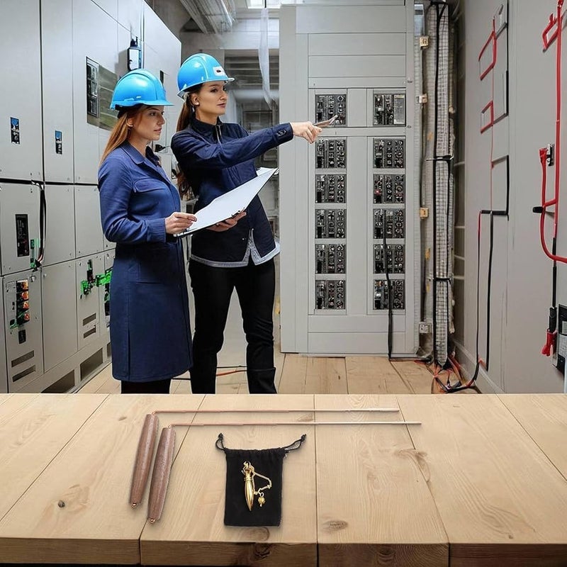 زوج قضبان الكشف النحاسي النقي لأدوات البحث عن المعادن المتطورة - Image 3