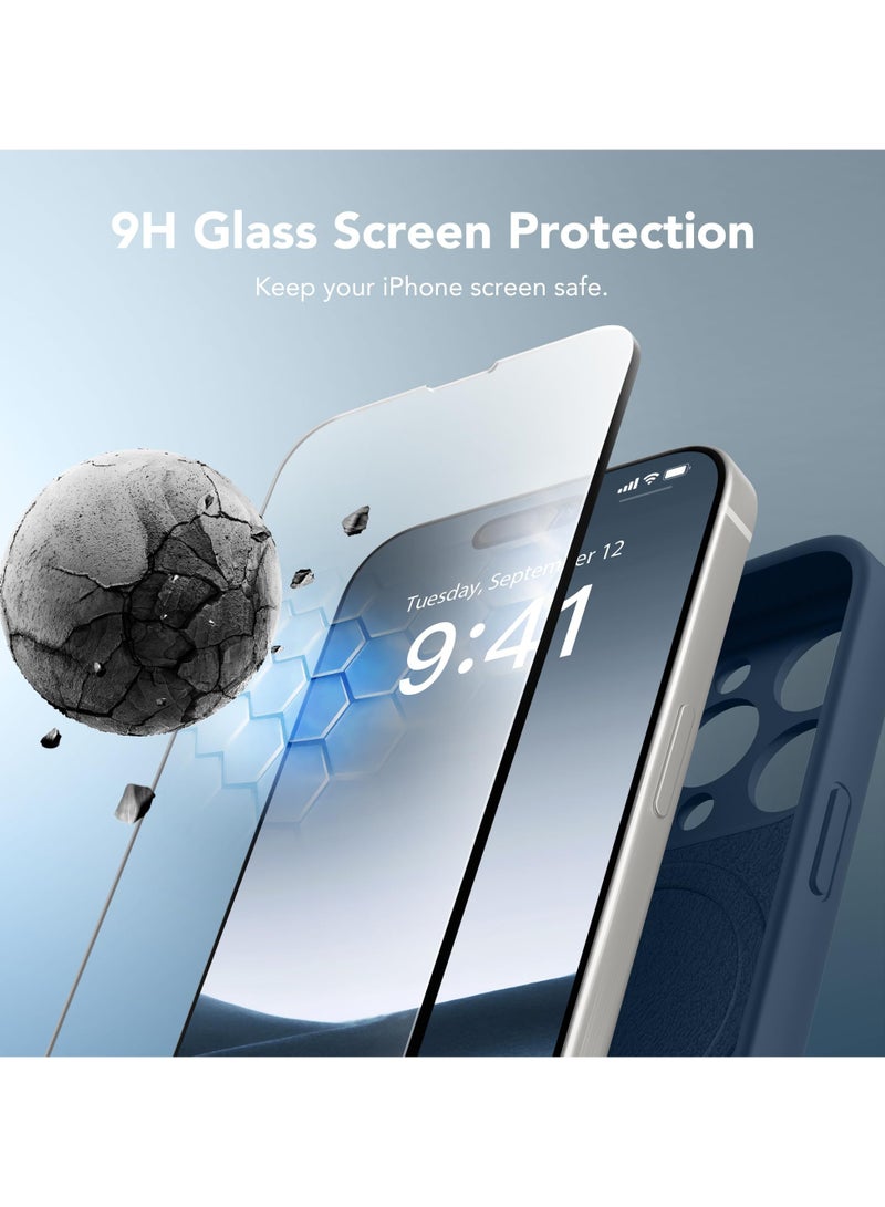 SUYDANBOX Magnetic for iPhone 15 Pro Max Case Compatible with MagSafe [Full Camera Protection][Screen Protector] Silicone Shockproof Protective Phone Case for iPhone 15 Pro Max 6.7" Cobalt Blue - Image 5