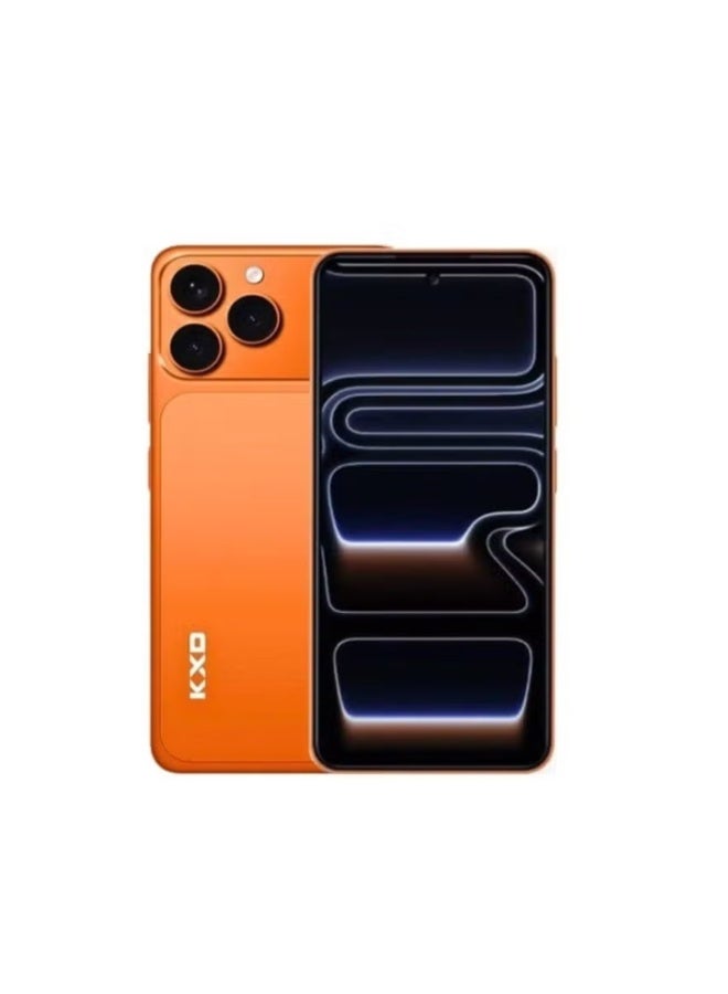 KXD A07 Pro Smartphone, 6.52-inch HD+ Display, 4GB RAM (Up to 8GB Extended), 64GB ROM, 4G LTE Dual SIM, 4500mAh Battery, Orange 1 Year Warranty - Image 3