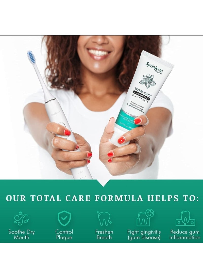 SprinJene - TOTAL CARE FLUORIDE FREE TOOTH PASTE 142g - Image 1