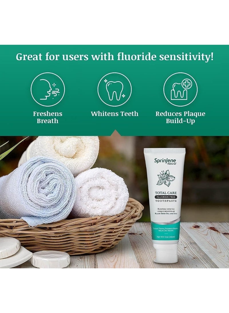 SprinJene - TOTAL CARE FLUORIDE FREE TOOTH PASTE 142g - Image 1