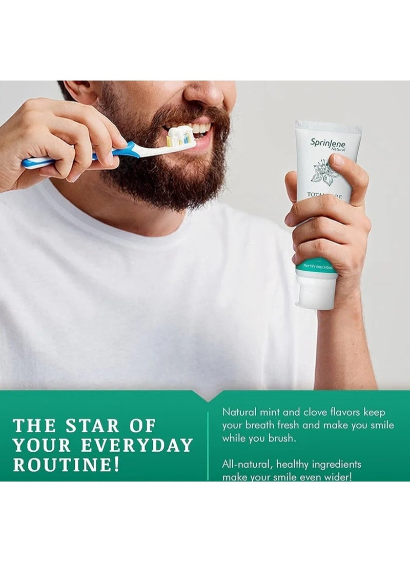 SprinJene - TOTAL CARE FLUORIDE FREE TOOTH PASTE 142g - Image 1
