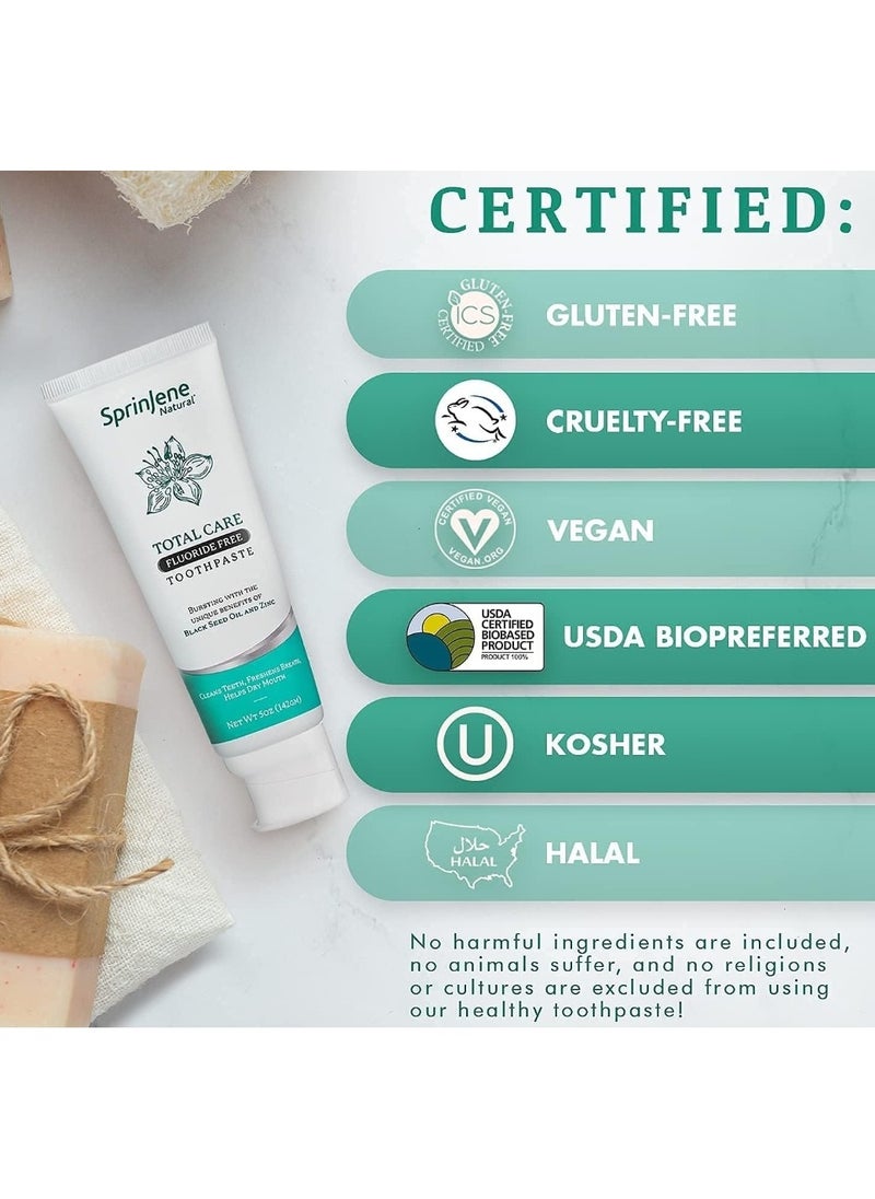 SprinJene - TOTAL CARE FLUORIDE FREE TOOTH PASTE 142g - Image 1