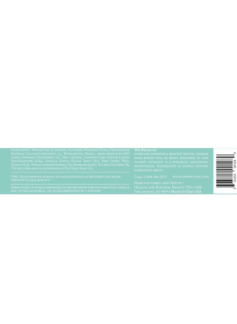 SprinJene - TOTAL CARE FLUORIDE FREE TOOTH PASTE 142g - Image 1