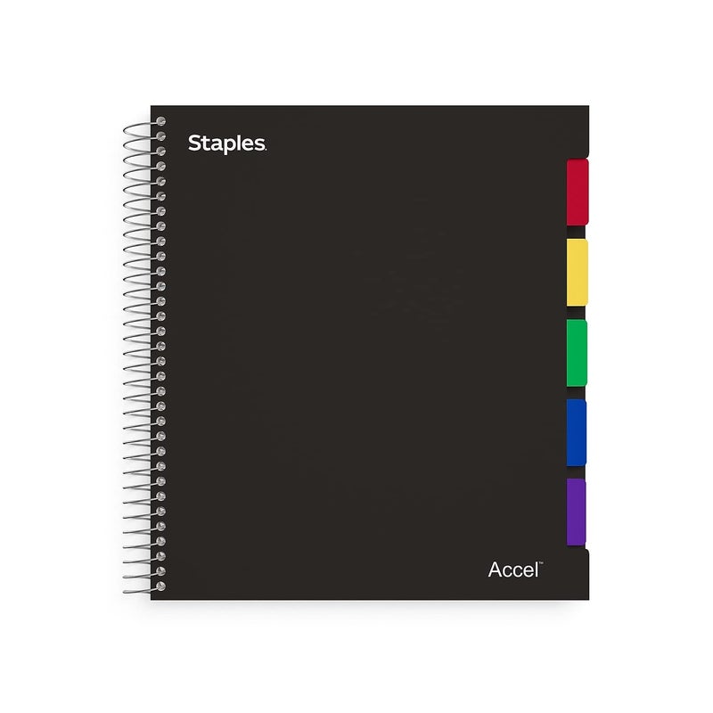 Staples STAPLES Accel Durable Poly Cover Notebook 812 x 11 Office Product  - Image 1