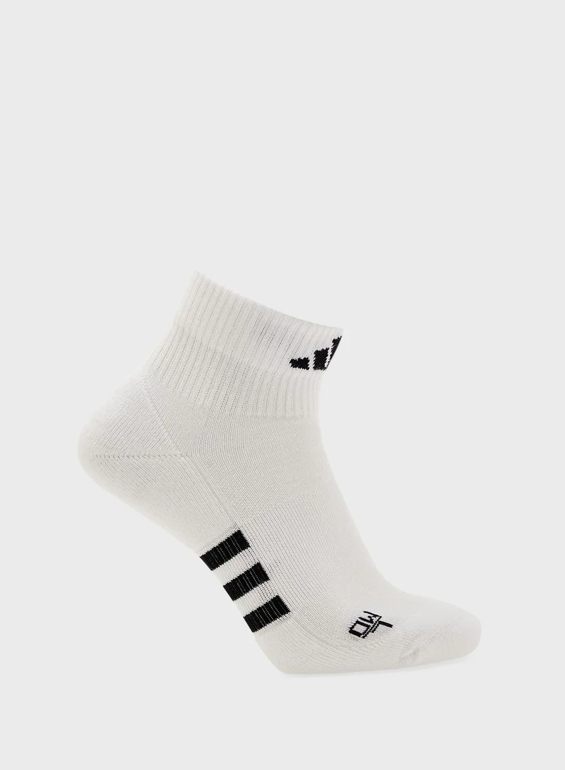 Adidas 3 Pack Performance Cushioned Socks