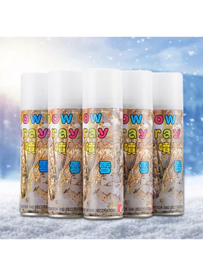 بامير عبوة من ٦ علب بخاخ زينة للحفلات برائحة الثلج الأبيض - لعبة - بخاخ حفلات - للأطفال الصغار - تتضمن ٦ علب، مناسبة لليوم الوطني لدولة الإمارات العربية المتحدة | بخاخ حفلات | تركيبة واقعية وآمنة - Image 1