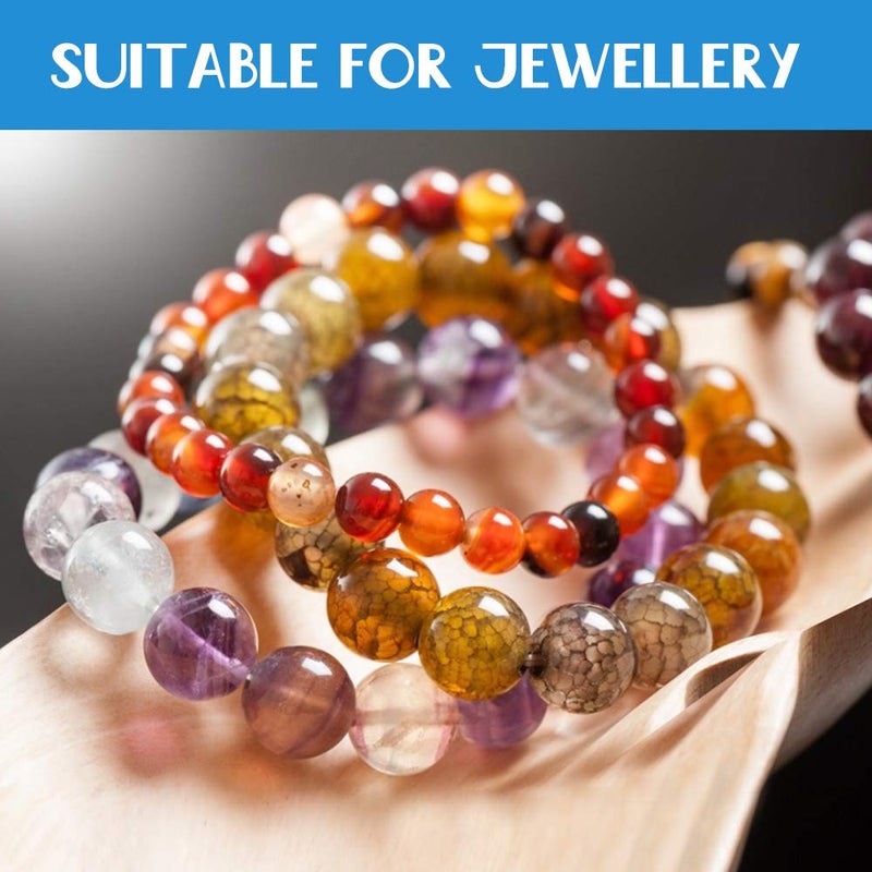 YGDZ 1.5mm Bracelet String, Elastic String Crystal Stretch Thread Clear Beading Cords for Bracelets Beading Making - Image 5