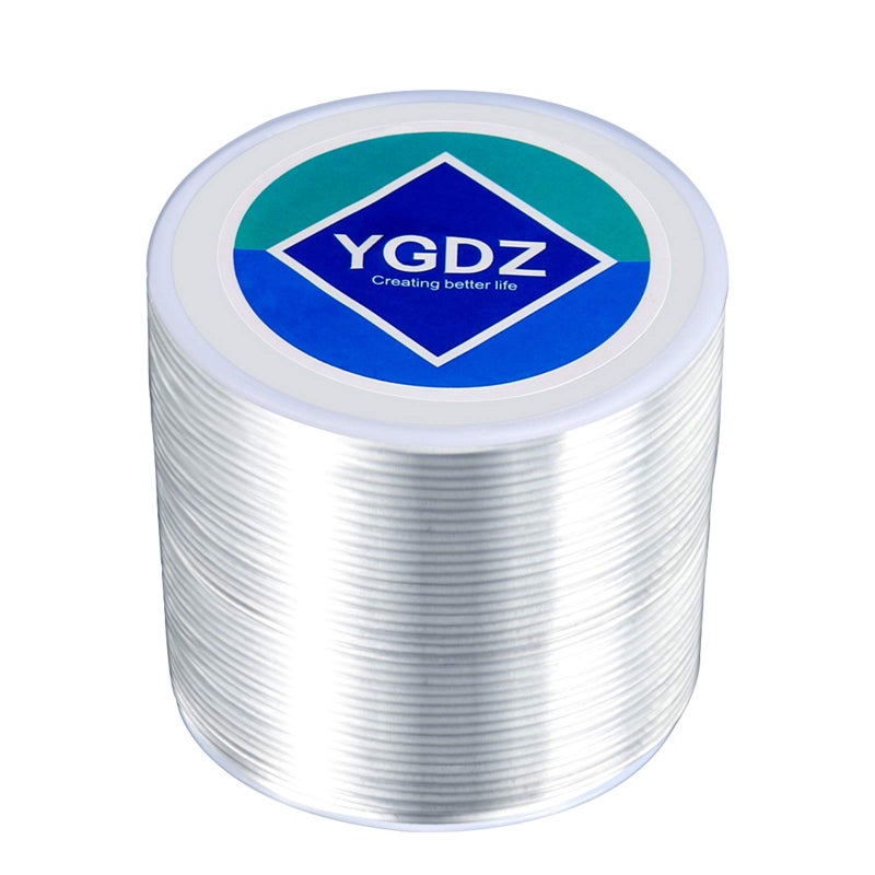 YGDZ 1.5mm Bracelet String, Elastic String Crystal Stretch Thread Clear Beading Cords for Bracelets Beading Making - Image 1