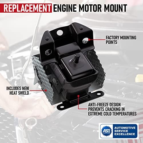 AA Ignition Engine Motor Mount Set of 2 with Heat Shield - Compatible with Chevy, Cadillac & GMC - 07 - 14 Escalade, Silverado, Suburban, Tahoe, Sierra, Yukon - Replaces 15854939,15854941, A5365 - Engine Mounts - Image 4