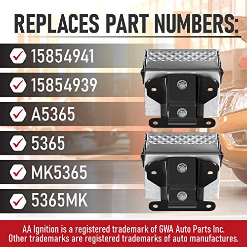 AA Ignition Engine Motor Mount Set of 2 with Heat Shield - Compatible with Chevy, Cadillac & GMC - 07 - 14 Escalade, Silverado, Suburban, Tahoe, Sierra, Yukon - Replaces 15854939,15854941, A5365 - Engine Mounts - Image 3