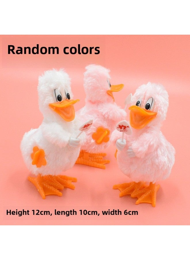 Chain Winding Chick Plush Toy Cute Baby Toy Children's Best Selling Nostalgic Puzzle Stall Toy Wholesale-Color:On The Chain Donald Duck -611  - Image 1