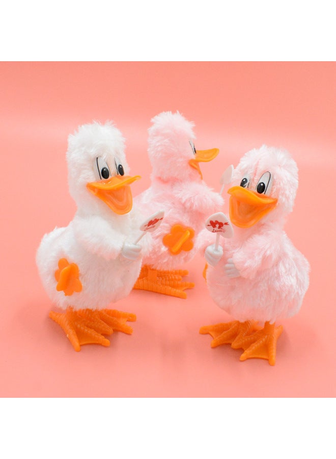 Chain Winding Chick Plush Toy Cute Baby Toy Children's Best Selling Nostalgic Puzzle Stall Toy Wholesale-Color:On The Chain Donald Duck -611  - Image 3