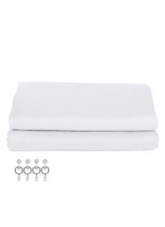 3*3m/10*10ft Professional White Screen Backdrop Studio Photography Background with 4 Non-Marking Nails and Clips for Portrait Product Shooting