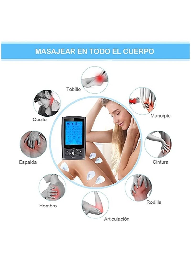 DMG TECH Massager, Unit Muscle Stimulator for Back Pain Relief, Wireless Dual Channel, 36 Modes Muscle Stimulator, Digital Electrical Body Massager Pulse, Muscle Stimulator Pain Fatigue Relief  - Image 3
