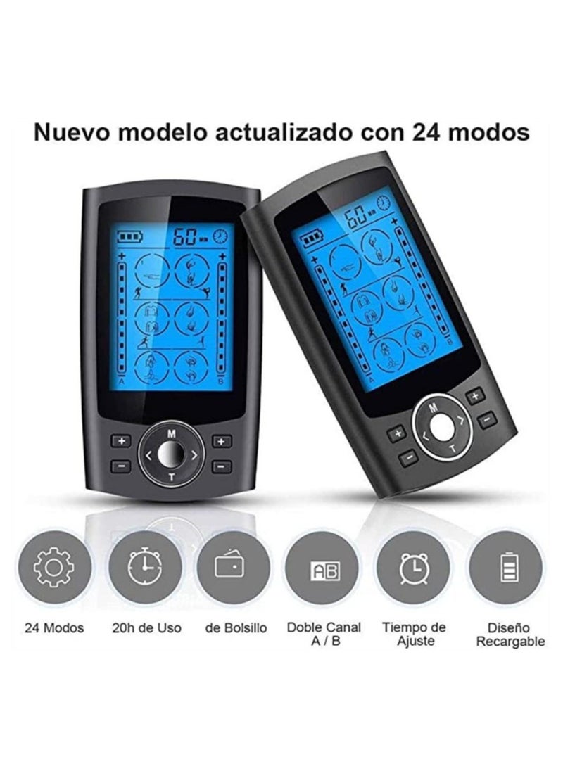 DMG TECH Massager, Unit Muscle Stimulator for Back Pain Relief, Wireless Dual Channel, 36 Modes Muscle Stimulator, Digital Electrical Body Massager Pulse, Muscle Stimulator Pain Fatigue Relief  - Image 1