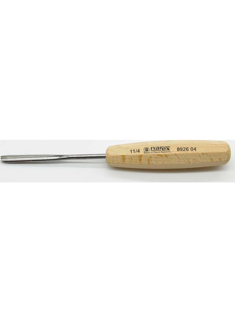 NAREX 892604 Wood Line Standard Deep Slotted Mouth Carving Chisel 4X90 Mm  - Image 1